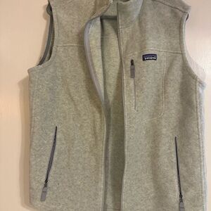 Patagonia Light Gray Fleece Vest